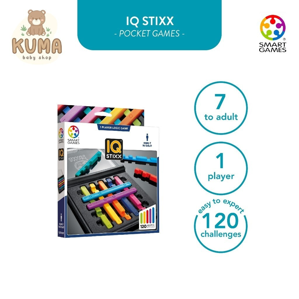 SmartGames IQ Stixx Mainan Edukasi Puzzle