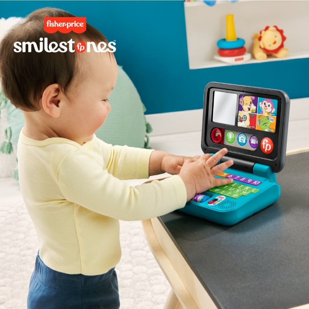 Fisher-Price Laugh & Learn Let's Connect Laptop -  Mainan Laptop Bayi