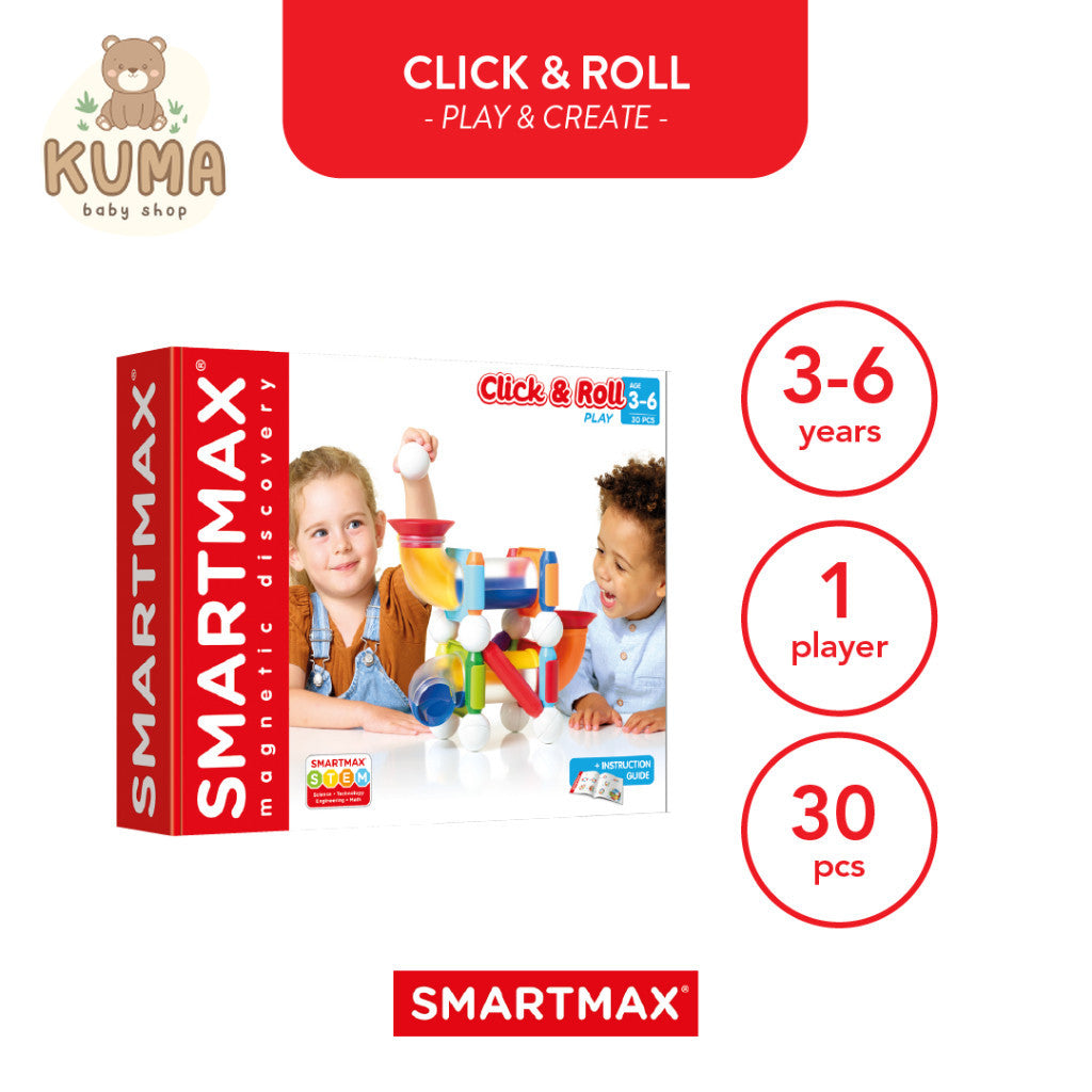 SmartMax Click & Roll Mainan Edukasi & Motorik Anak Mainan Magnet