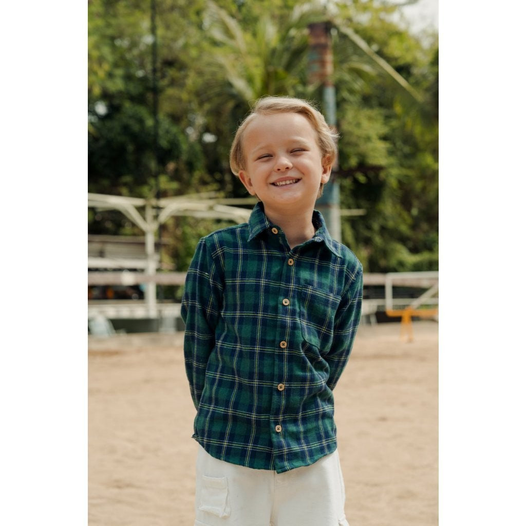 BOHOPANNA - FLANNEL SHIRT 7.0 - KEMEJA FLANEL ANAK - KEMEJA PANJANG ANAK