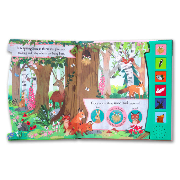 [NPP] Let's Explore THE NOISY GARDEN / JUNGLE / OCEAN / WOOD Sound Board Book With 6 Fun Sounds!