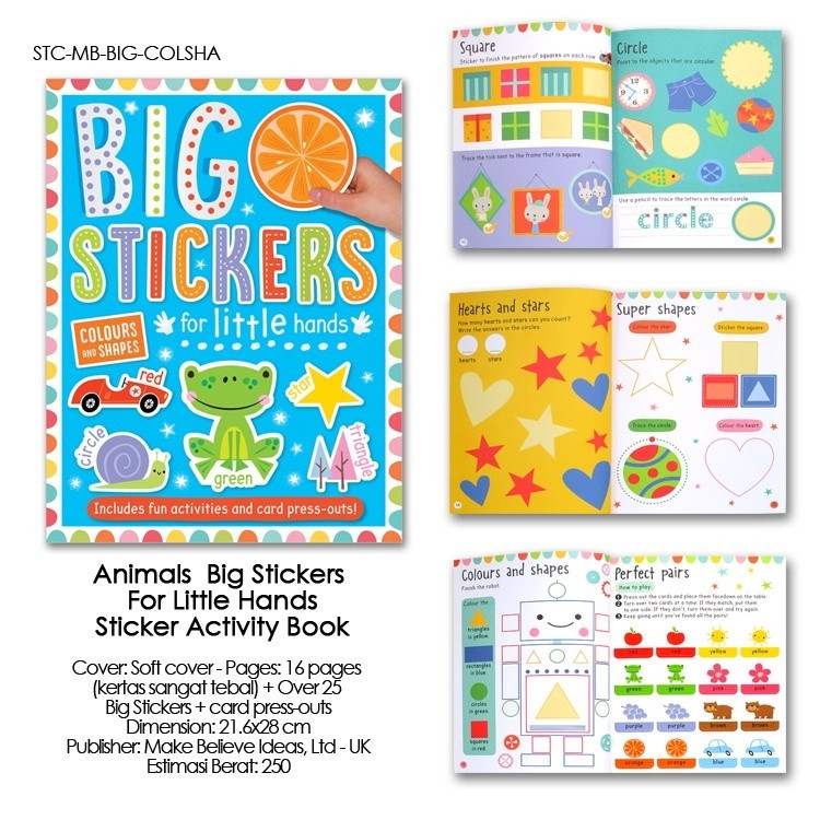 [Make Believe] Big Stickers for Little Hands & I Can Stick Sticker Activity Books