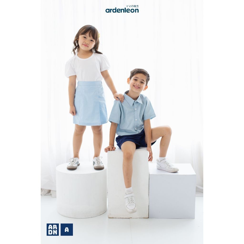 ARDENLEON Rok Celana Anak Perempuan Pleated Skort