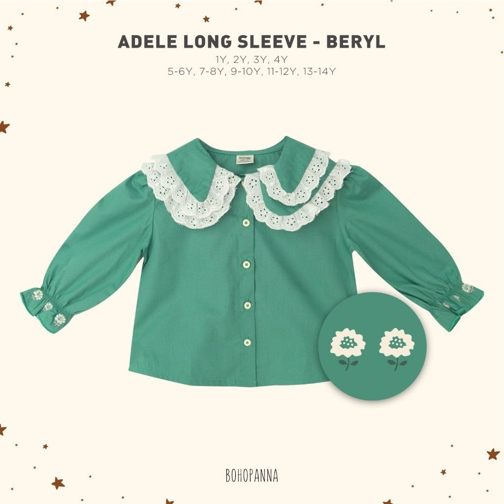 BOHOPANNA - ADELE LONG SLEEVE -  ADELLE LONG SLEEVE - Baju Atasan Anak Perempuan