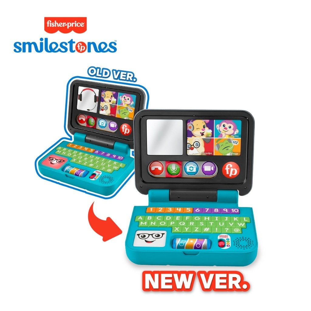Fisher-Price Laugh & Learn Let's Connect Laptop -  Mainan Laptop Bayi