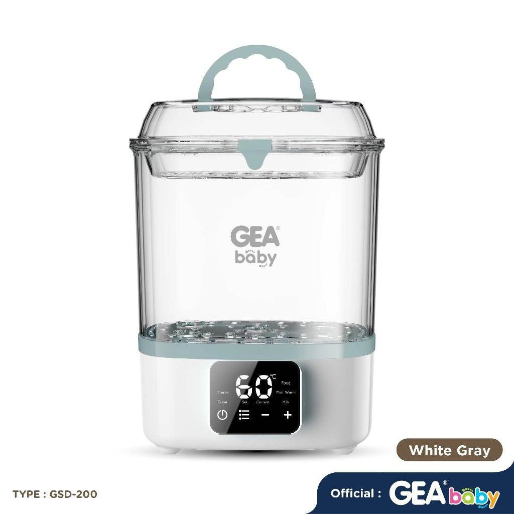 GEA Baby Multifunction Warmer Sterilizer Dryer GSD-200 Penghangat Susu & Makanan Steril Botol Bayi Pengering Botol Susu Warmer Steam Dryer Baby Bottle