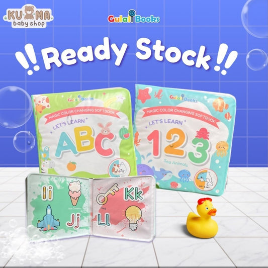 Buku Bantal Bayi Ajaib Berubah Warna - Let's Learn ABC & 123