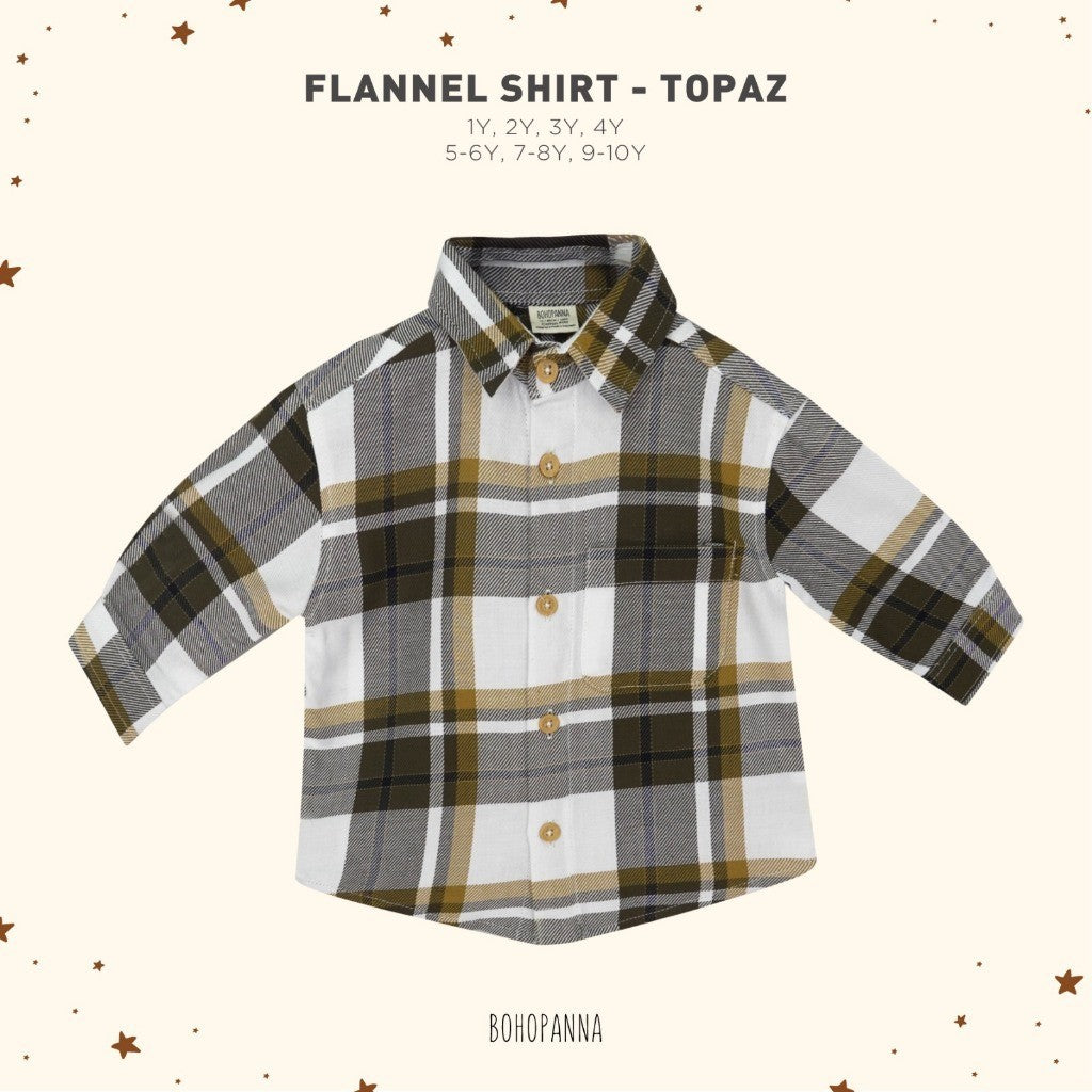 BOHOPANNA - FLANEL SHIRT - FLANNEL SHIRT - Atasan Anak Laki-Laki