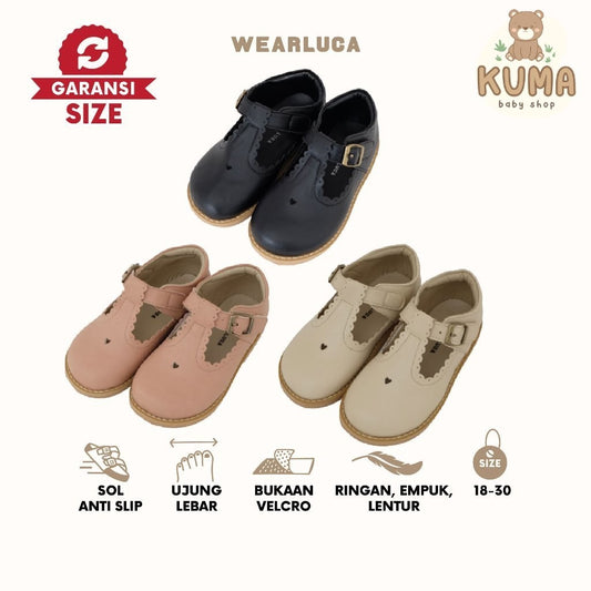 WEARLUCA Villia - Sepatu Anak Perempuan Anti Slip