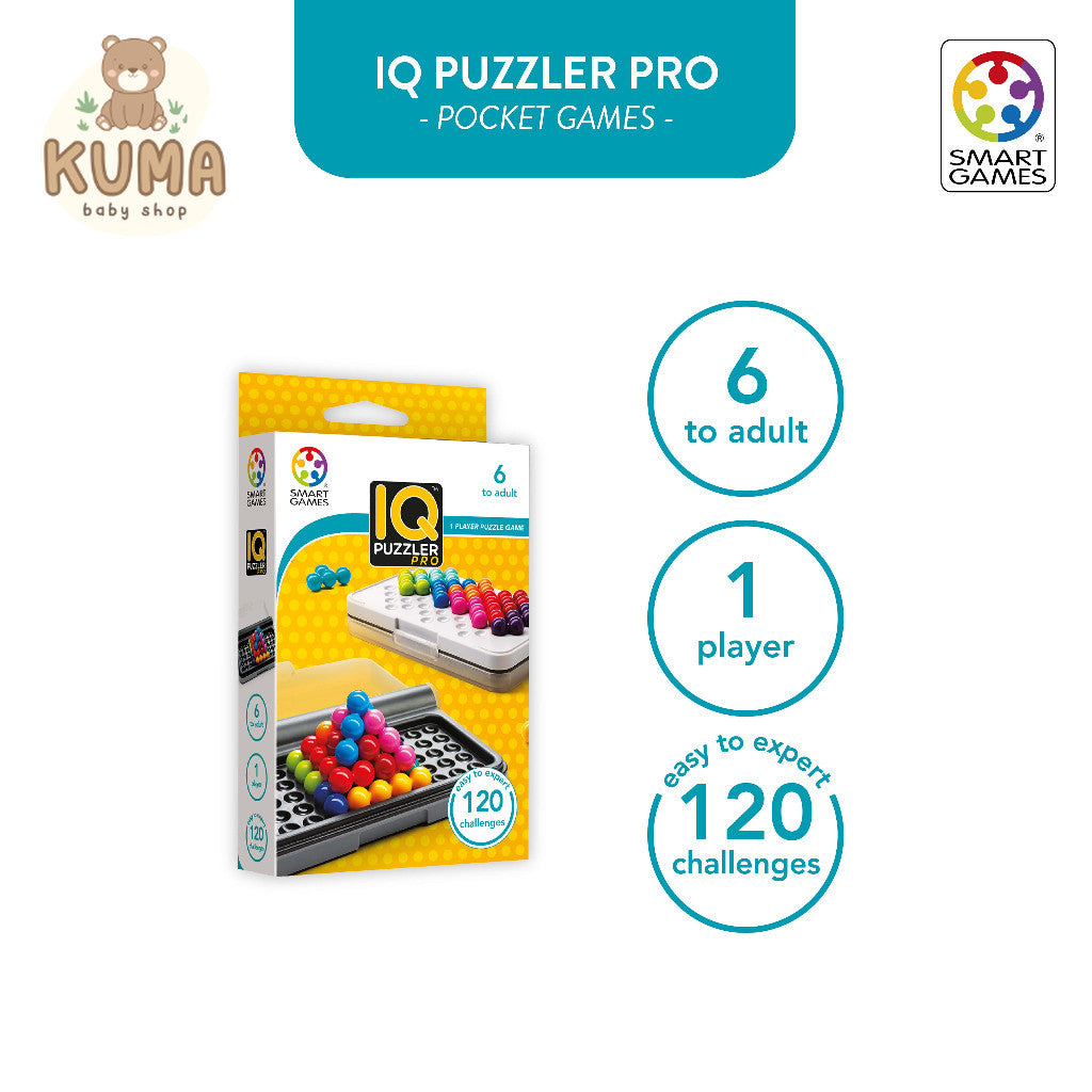 SmartGames IQ Puzzler Pro Mainan Edukasi Anak Board Game
