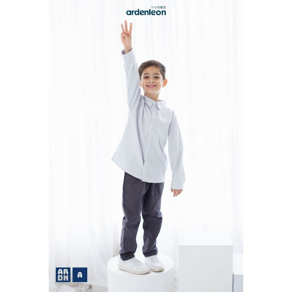 ARDENLEON Atasan Kemeja Anak Laki Laki Panjang Long Sleeves Shirt