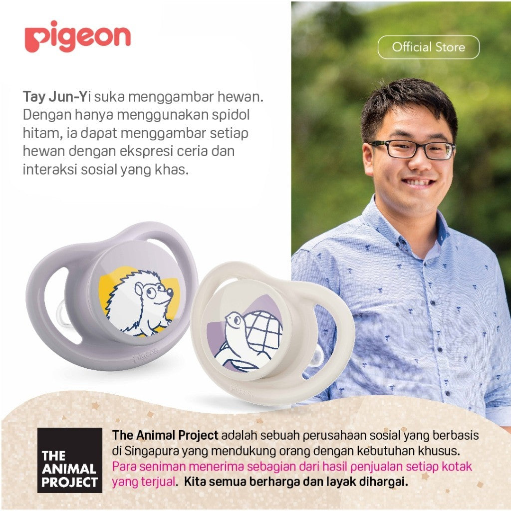 PIGEON MINILIGHT PACIFIER SUSTAINABLE | EMPENG BAYI | DOT BAYI 2pcs