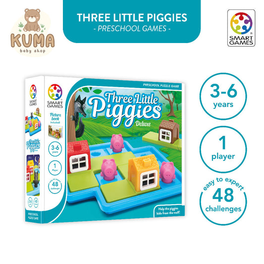 SmartGames Three Little Piggies Mainan Edukasi Anak Board Game