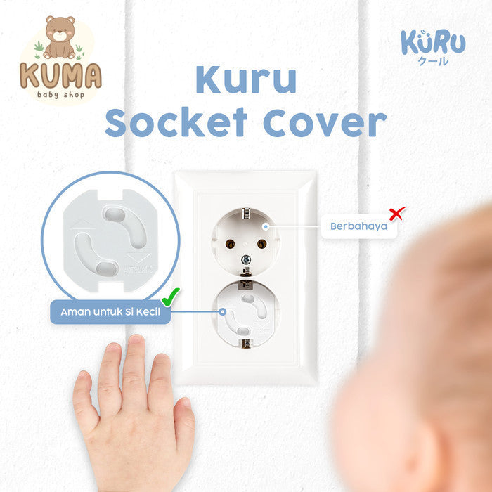 Kuru Safety Socket Cover Protector | Pengaman Pelindung Stop Kontak Colokan