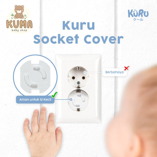 Kuru Safety Socket Cover Protector | Pengaman Pelindung Stop Kontak Colokan