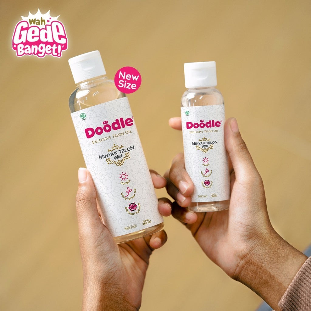 Minyak Telon Doodle Wangi Greentea Ukuran 250 Ml