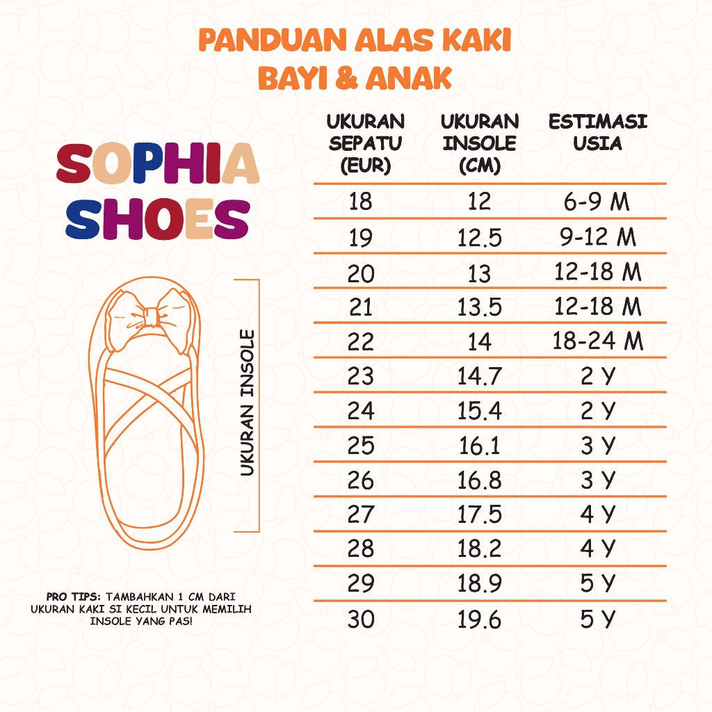 WEARLUCA Sophia - Sepatu Flat Pita Anak Perempuan