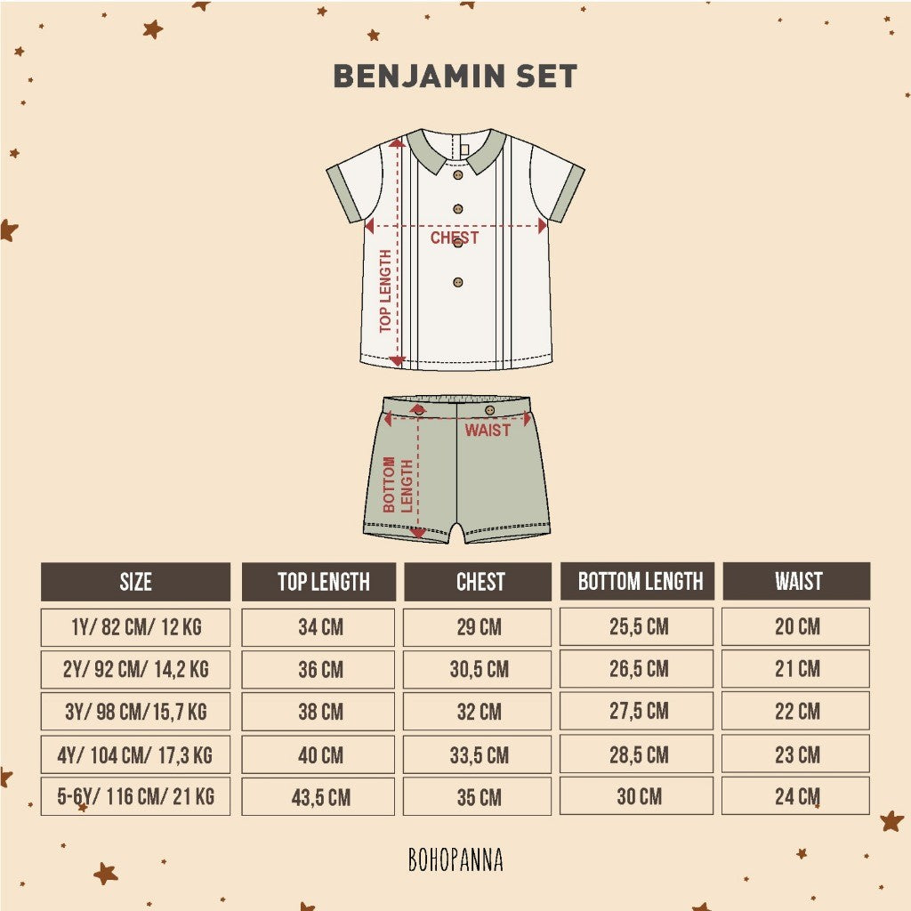 BOHOPANNA - BENJAMIN SET - Jumper Bayi BP2407