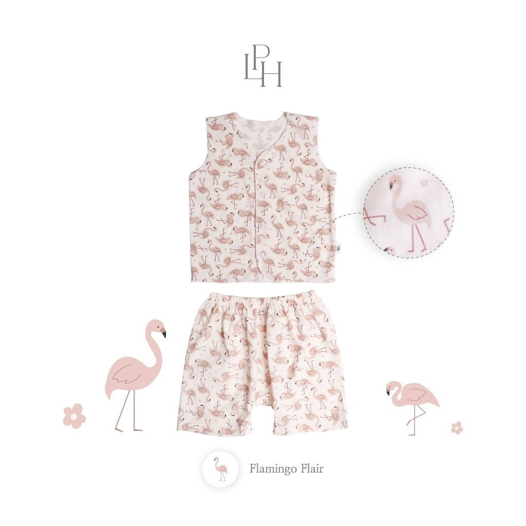 Little Palmerhaus - Little Wear Button Sleeveless Set (Setelan Bayi Lengan Buntung) 30.0