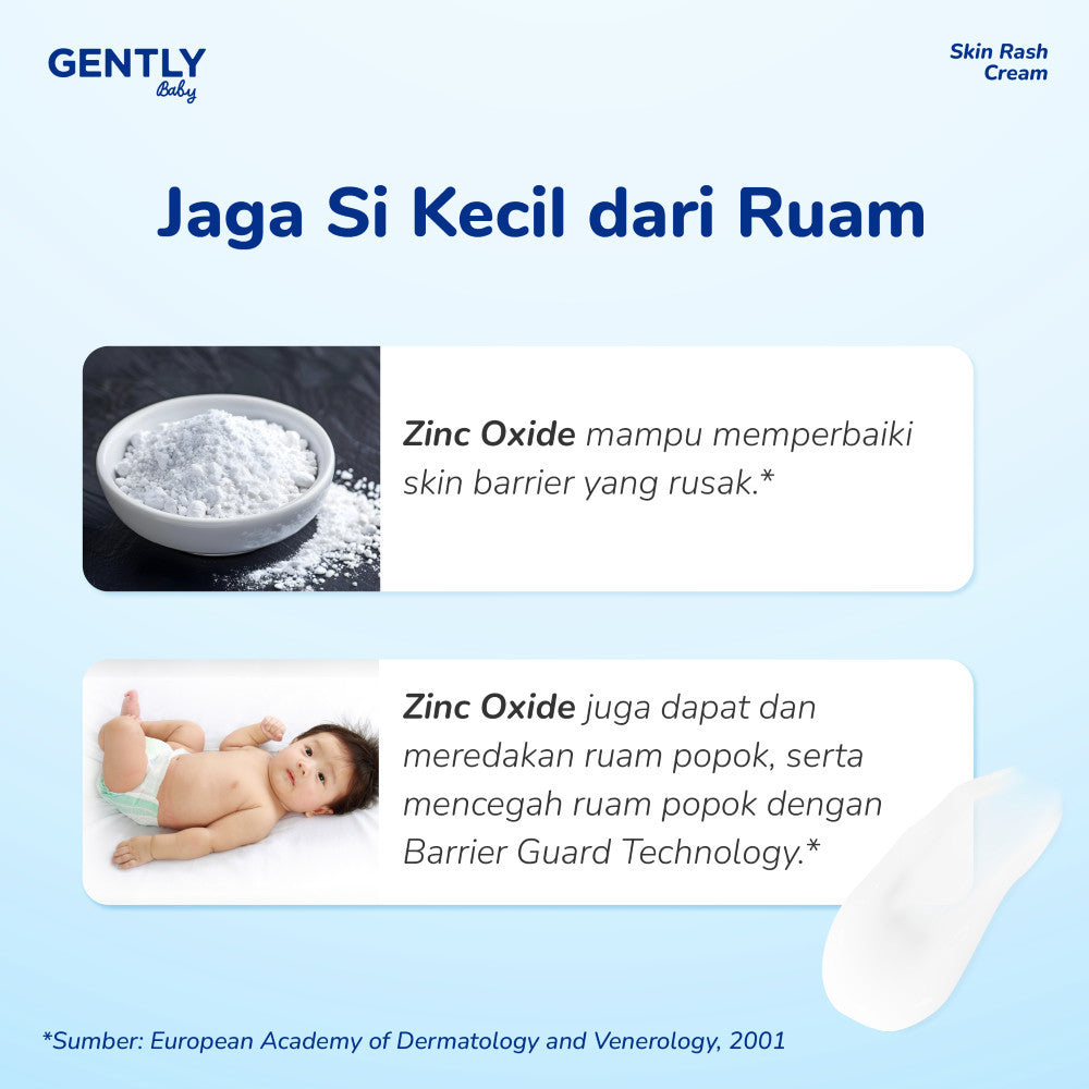 [Tasya Farasya Approved] GENTLY  Baby Rash Cream 20 gr | Krim Pereda Ruam Popok pada Bayi