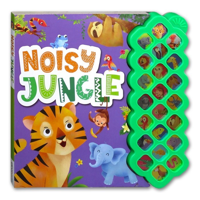 Dino World Sounds/Noisy Jungle Board Book With 22 Animal Sounds! [Igloo Books]