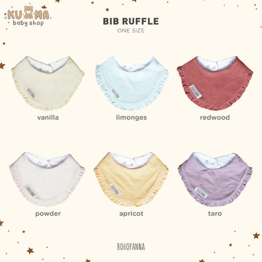 BOHOPANNA - BIB RUFFLE - Slabber Bayi Perempuan 2436