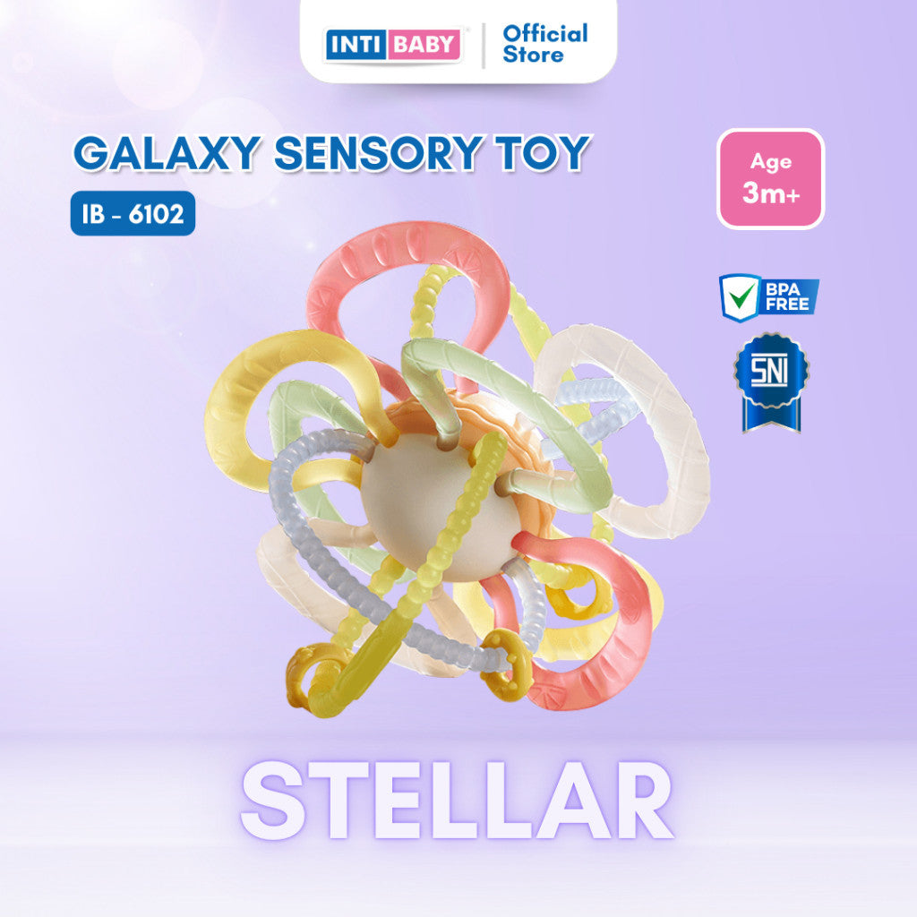 INTI BABY - Galaxy Sensory Toy - Teether - Rattle toys | Mainan Sensori Gigitan Bayi IB-6102