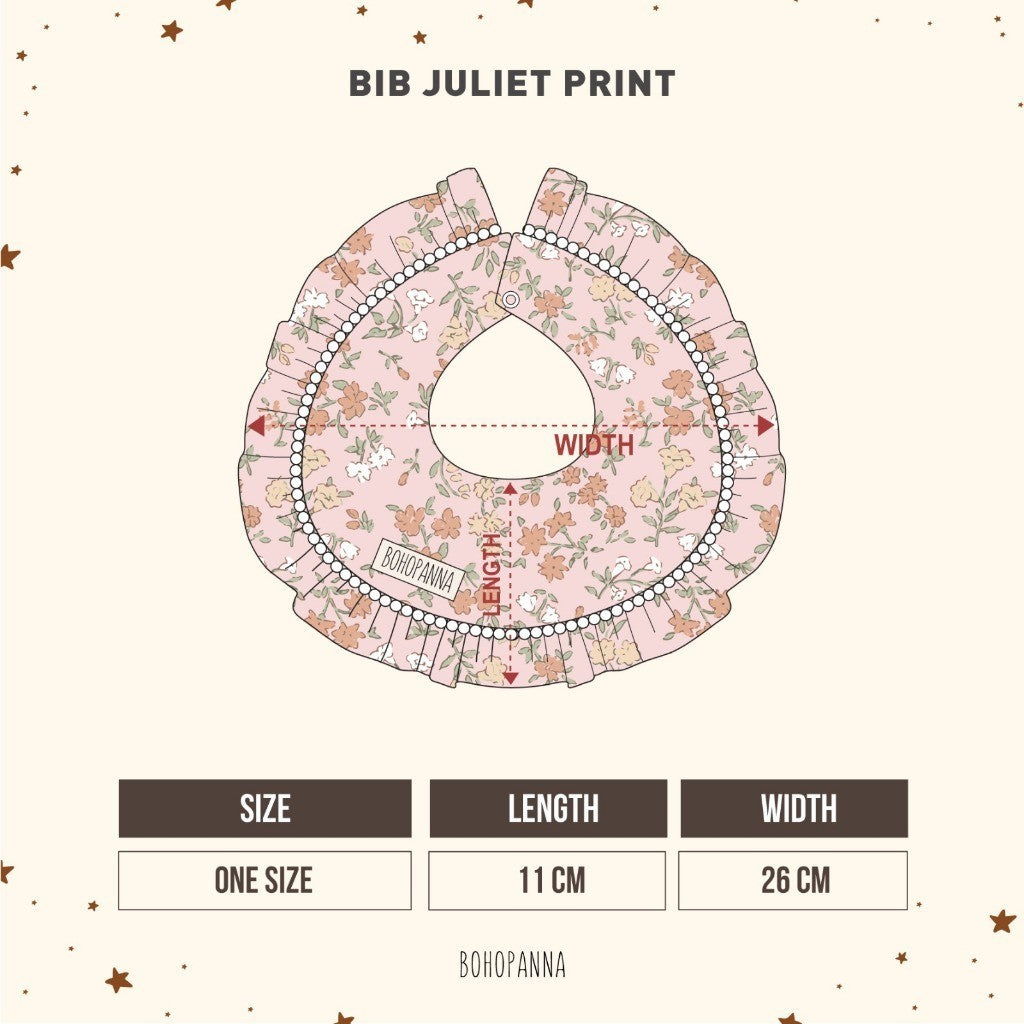 BOHOPANNA - BIB JULIET PRINT - Slabber Bayi