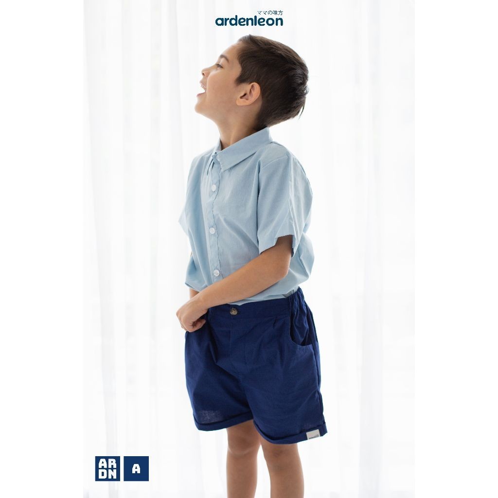 ARDENLEON Atasan Kemeja Anak Pendek Short Sleeves Shirt