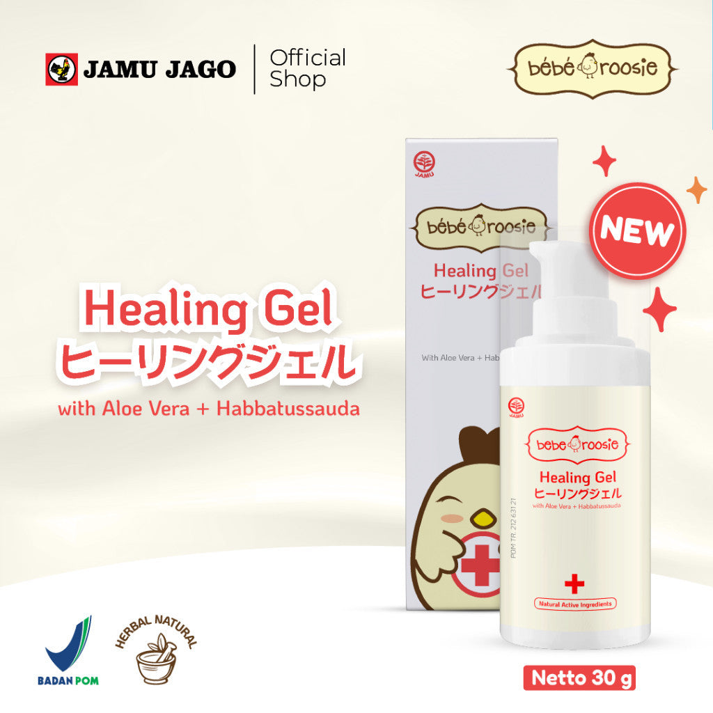 Bebe Roosie Healing Gel Membantu Meringankan Luka (Luka Gores dan Luka Bakar Ringan), Mengatasi Permasalahan Kulit (Gatal, Beruntusan, Kemerahan dan Ruam) dan Membantu Melembabkan Kulit + Aloe Vera / Habbatussauda