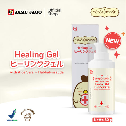 Bebe Roosie Healing Gel Membantu Meringankan Luka (Luka Gores dan Luka Bakar Ringan), Mengatasi Permasalahan Kulit (Gatal, Beruntusan, Kemerahan dan Ruam) dan Membantu Melembabkan Kulit + Aloe Vera / Habbatussauda