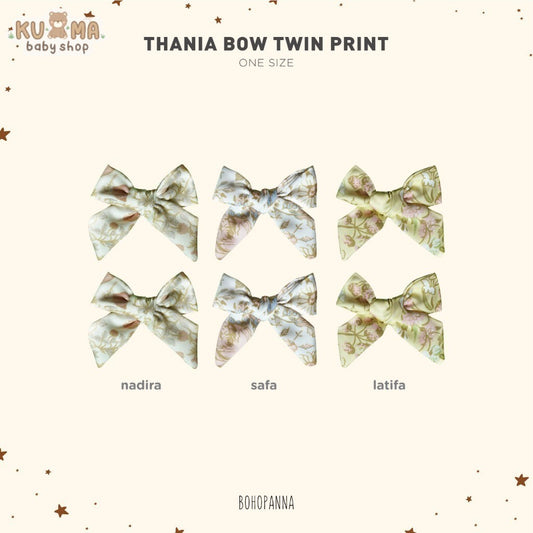 BOHOPANNA - THANIA BOW TWIN PRINT - Pita Bayi