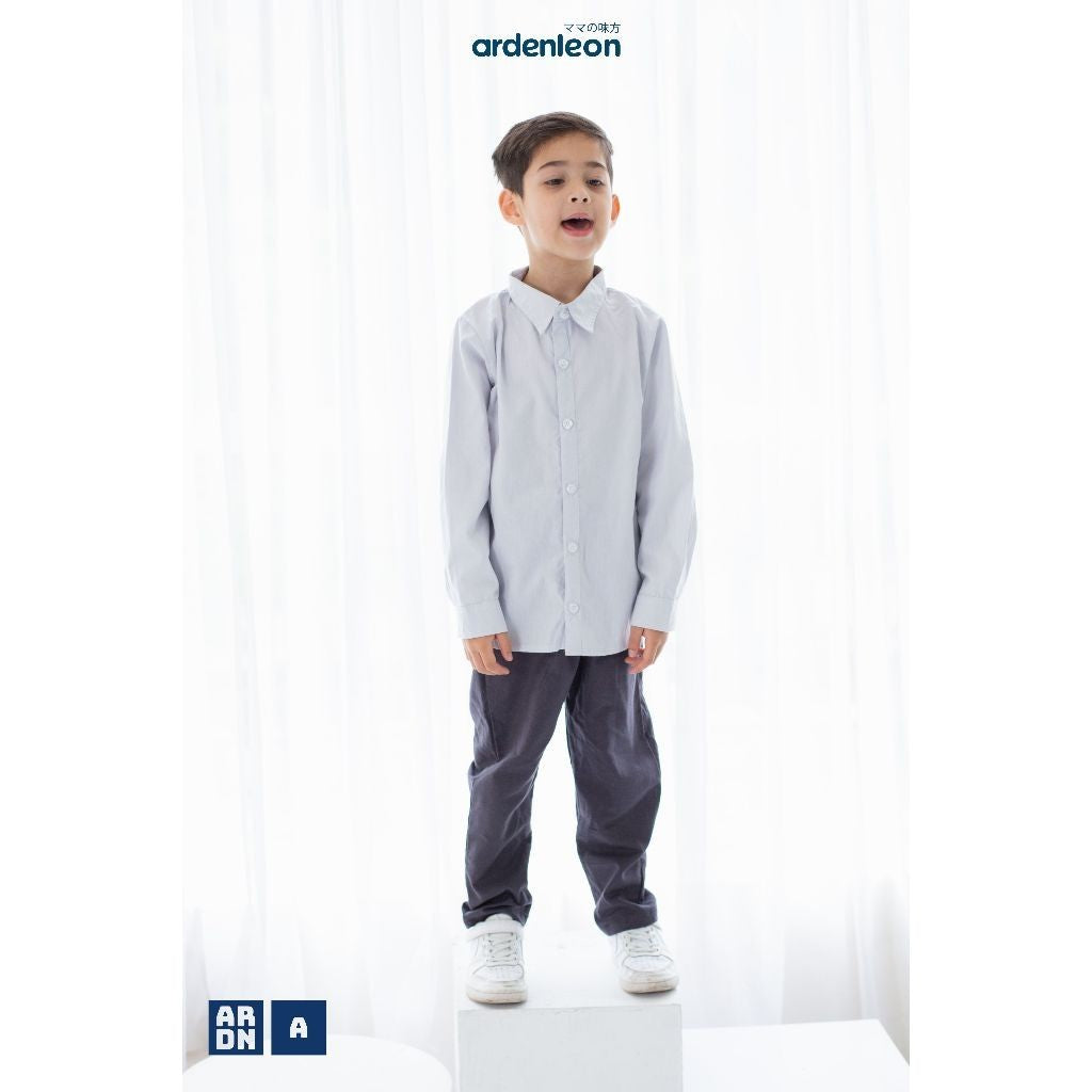 ARDENLEON Atasan Kemeja Anak Laki Laki Panjang Long Sleeves Shirt