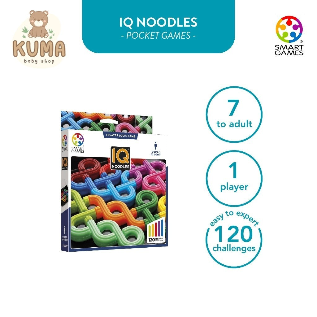 SmartGames IQ Noodles Mainan Edukasi Puzzle Board Game