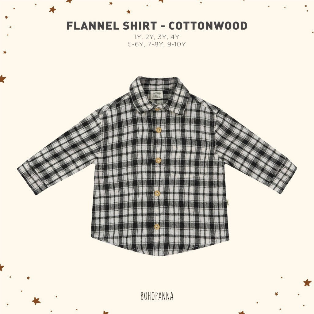 BOHOPANNA - FLANNEL SHIRT 7.0 - KEMEJA FLANEL ANAK - KEMEJA PANJANG ANAK