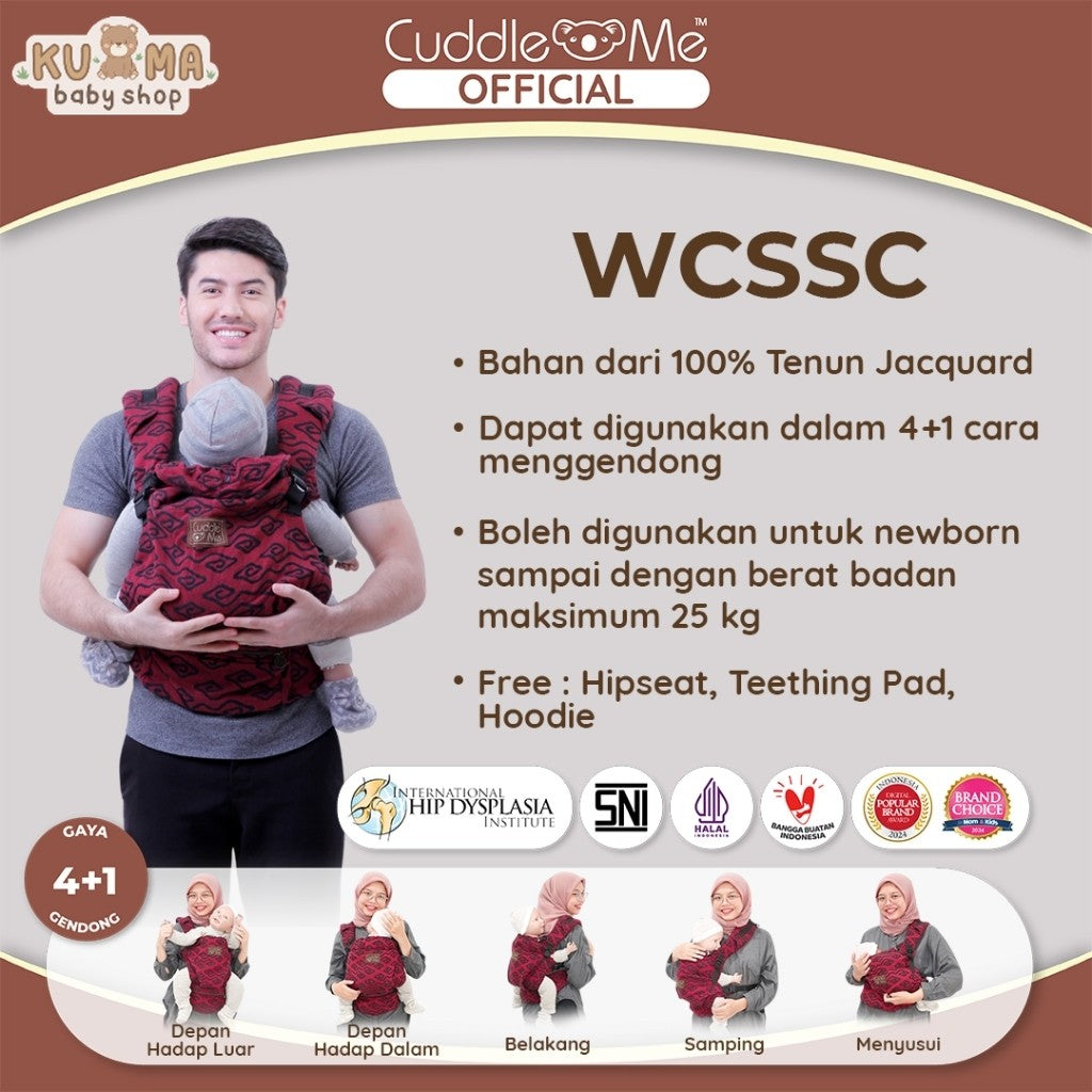 Gendongan Bayi - CUDDLEME WCSSC Ultimo Carrier Gendongan Kanguru Premium Untuk Baby New Born