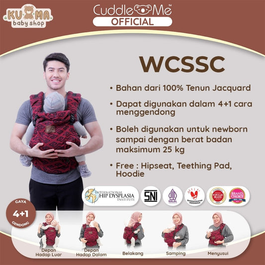 Gendongan Bayi - CUDDLEME WCSSC Ultimo Carrier Gendongan Kanguru Premium Untuk Baby New Born