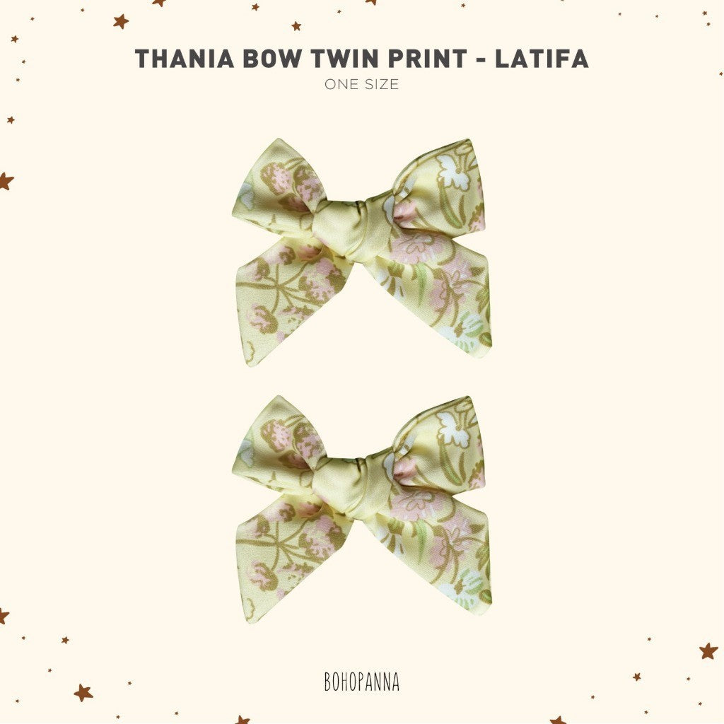 BOHOPANNA - THANIA BOW TWIN PRINT - Pita Bayi