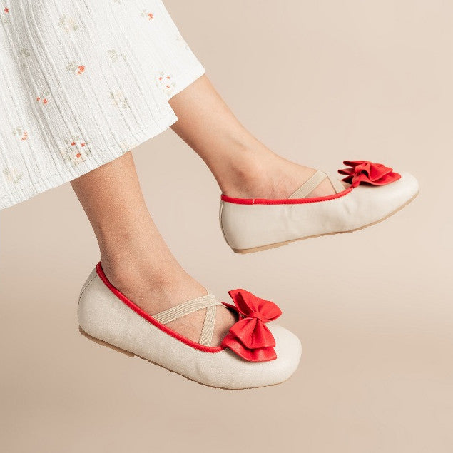 WEARLUCA Sophia - Sepatu Flat Pita Anak Perempuan