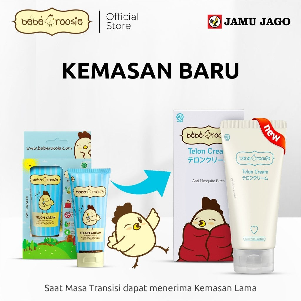 Bebe Roosie Telon Cream Lembut dan Hangat + Olive Oil / Minyak Zaitun untuk Bayi
