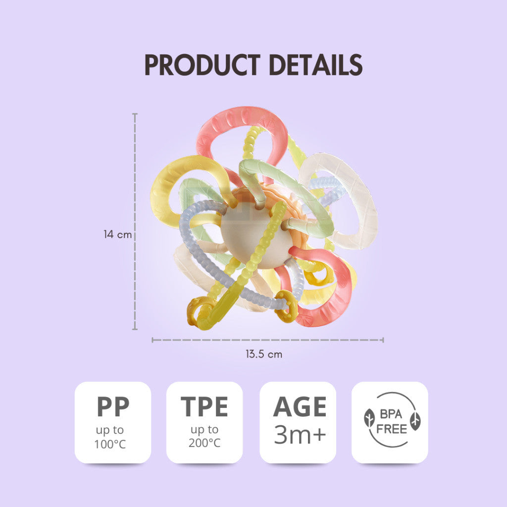 INTI BABY - Galaxy Sensory Toy - Teether - Rattle toys | Mainan Sensori Gigitan Bayi IB-6102