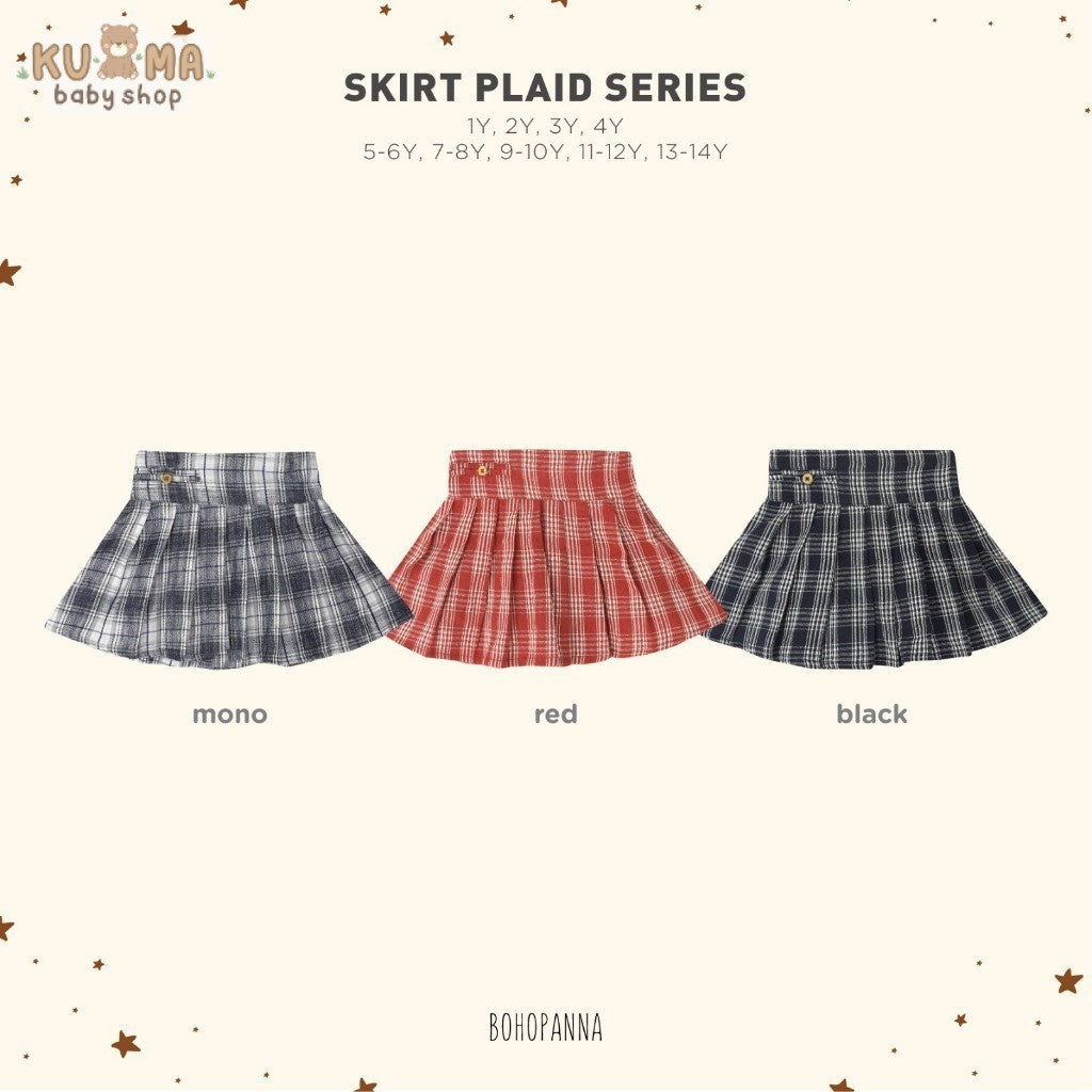 BOHOPANNA - SKORT PLAID SERIES - Rok Anak Perempuan