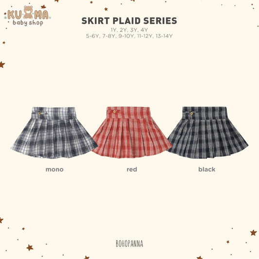 BOHOPANNA - SKORT PLAID SERIES - Rok Anak Perempuan