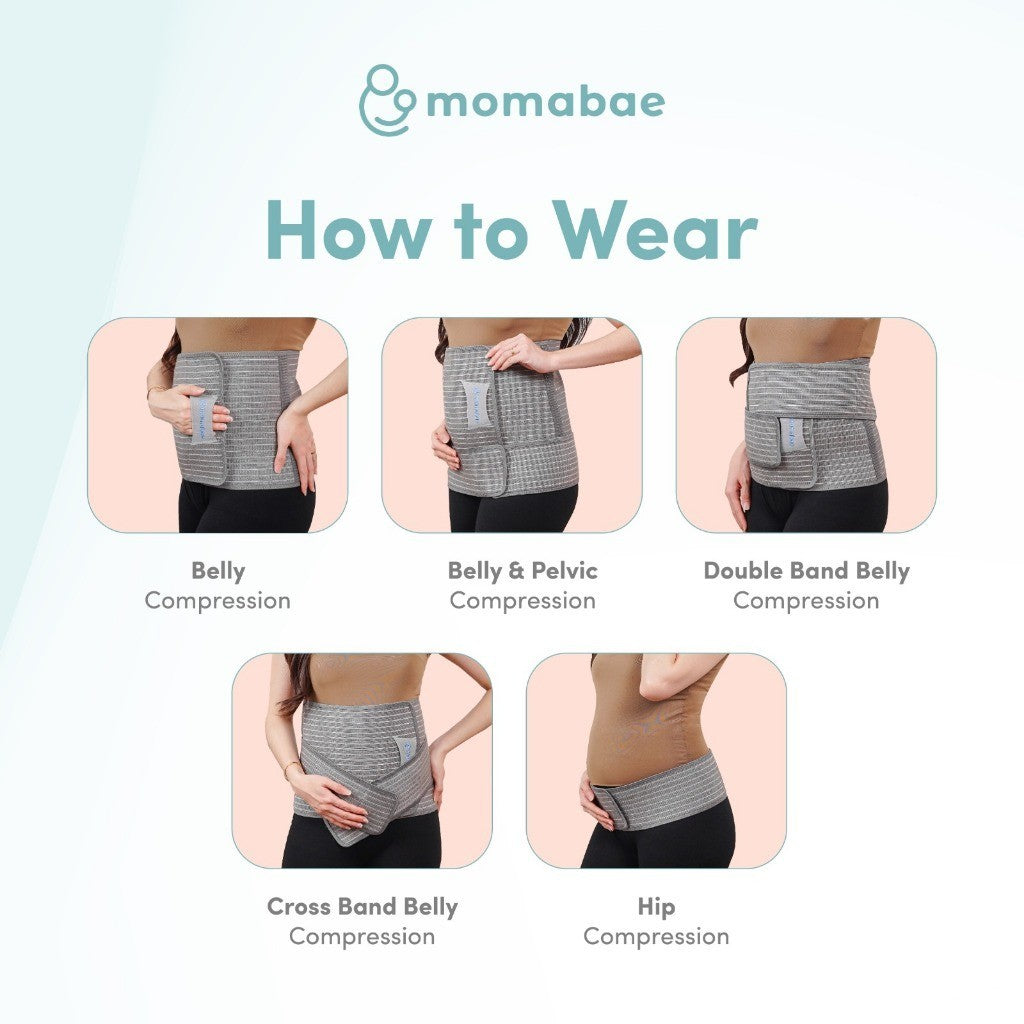 Momabae - Corset 2 In 1 BAMBOU | Bamboo | Sabuk Hamil | Korset Hamil | Korset Melahirkan | Korset Cesar