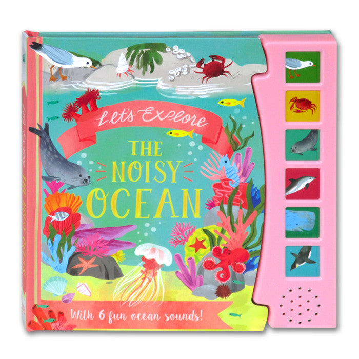 [NPP] Let's Explore THE NOISY GARDEN / JUNGLE / OCEAN / WOOD Sound Board Book With 6 Fun Sounds!
