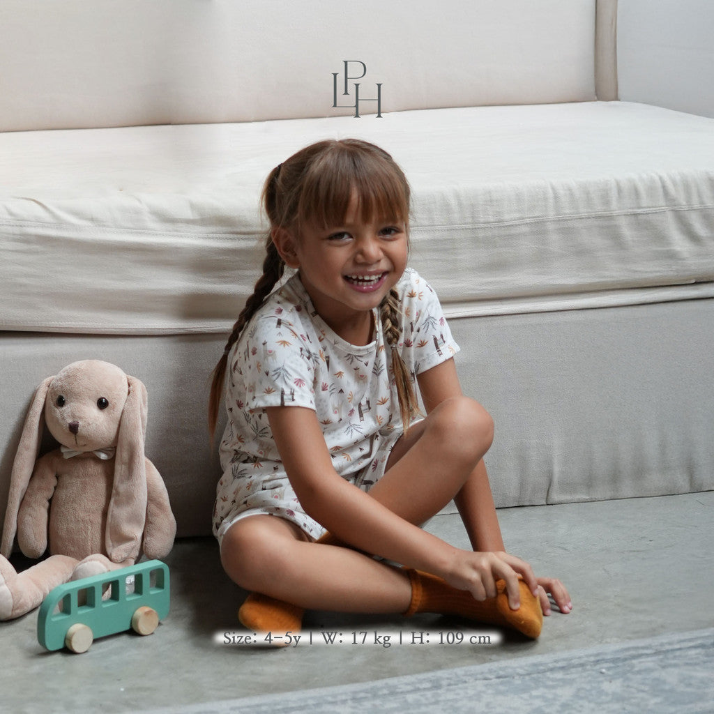 Little Palmerhaus - Little Wear Shoulder Button Short Set (Setelan Anak Lengan Pendek) 30.0