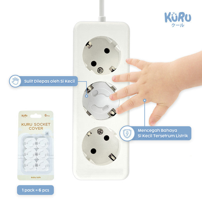 Kuru Safety Socket Cover Protector | Pengaman Pelindung Stop Kontak Colokan