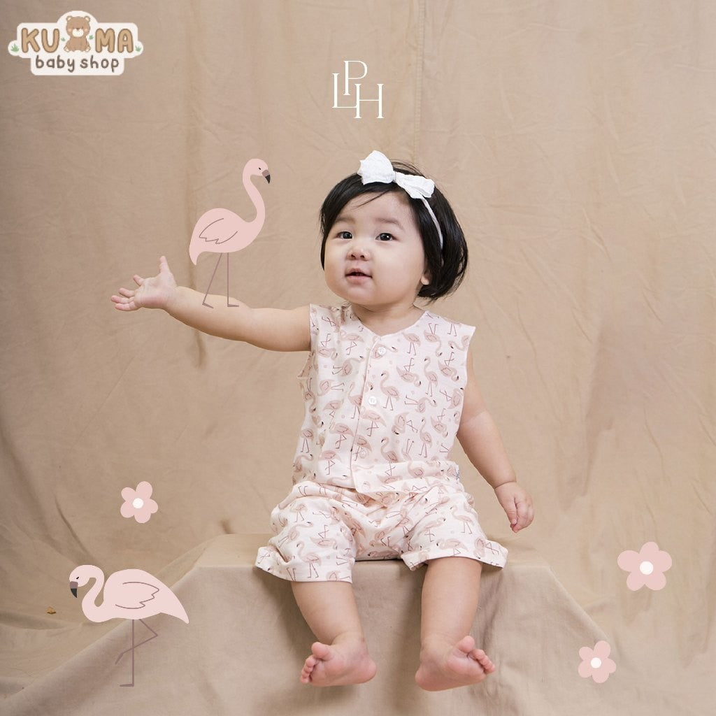 Little Palmerhaus - Little Wear Button Sleeveless Set (Setelan Bayi Lengan Buntung) 30.0