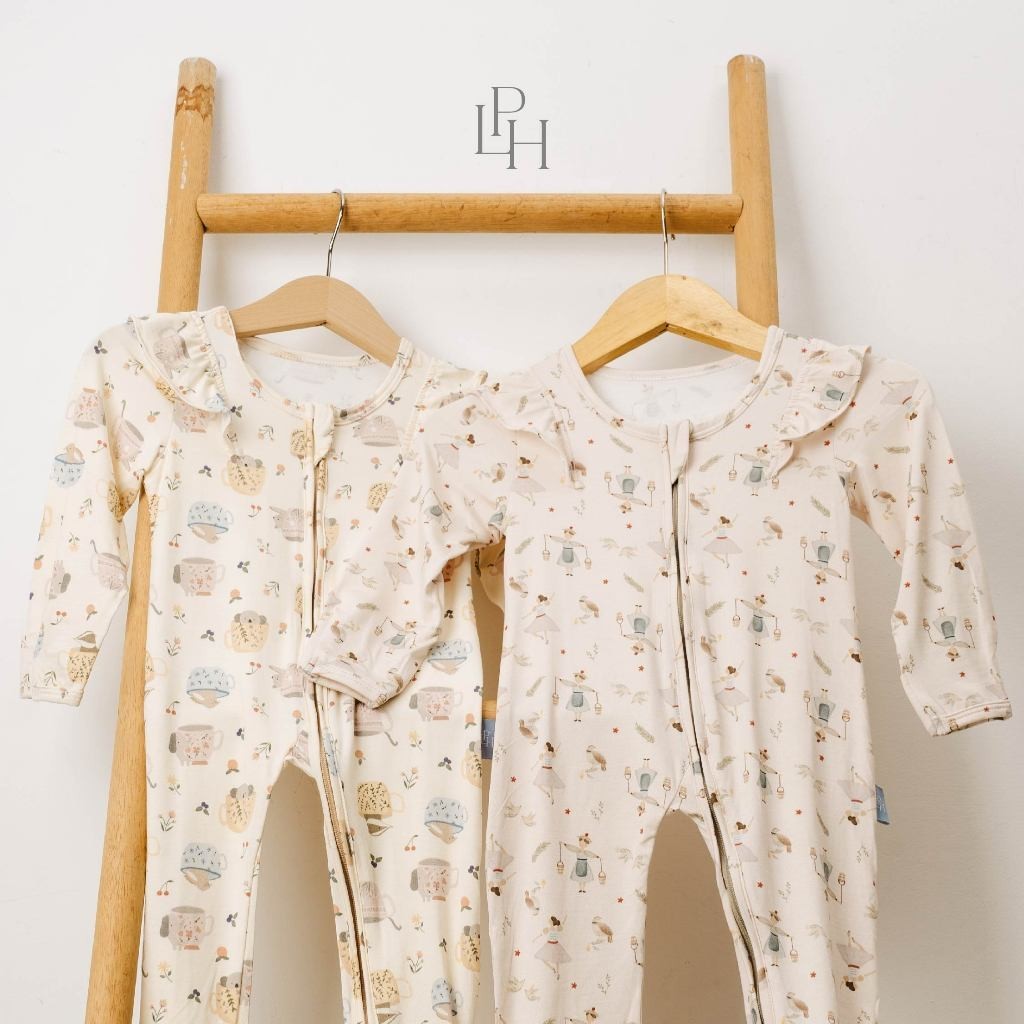 Little Palmerhaus - Tencel Girl Sleepsuit (Jumper Bayi Perempuan) 3.0