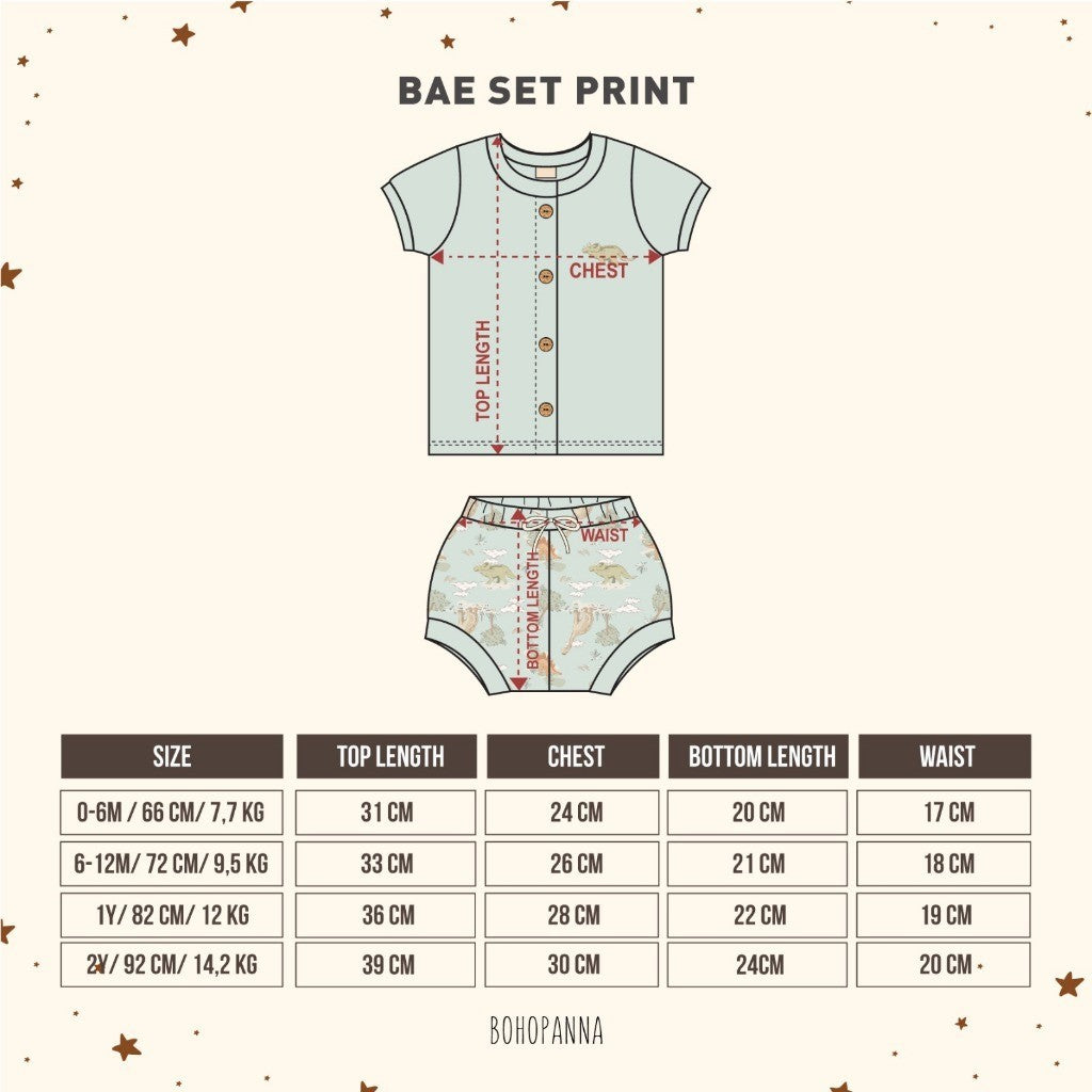 BOHOPANNA - BAE SET - Setelan Baju Bayi 2506